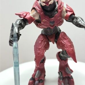 Red Elite Warrior Action Figure with Energy Sword